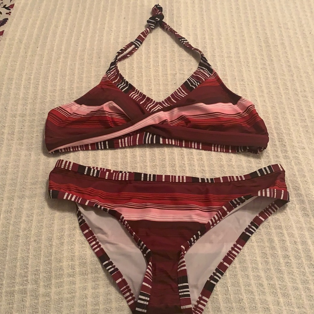 Halter Striped Bikini